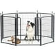 thumbnail image 1 of Parque infantil para perros GDKASRNY, resistente, 81/101/114 cm de altura, plateado, 1 of 7