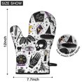 thumbnail image 6 of Cute Oven Mitts,Black Halloween Witchcraft Elements Oven Mitt 2-Pack Set,Kitchen Gloves for Oven,Heat Resistant Oven Mitts 7.7"x12", 6 of 7