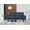 Blue, variant on US Pride Furniture Acire 69.3" Faux Leather Cushion Back Sofa, Black