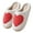 White, variant on Gupgi Women Red Heart Slippers Cute Winter Fluffy Slippers Warm Plush Shoes Valentine's Day Gifts for Her