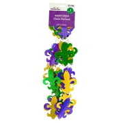 Way to Celebrate Mardi Gras Fleur-de-Lis Chain Garland, 8'