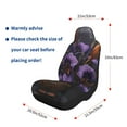 thumbnail image 3 of Uemuo Ornate Purple Floral Vase Pattern Car Seat Covers for Front Seats Waterproof Seat Covers for Cars, Universal Auto Front Seats Protector Fits for Car-1, 3 of 6