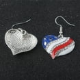 thumbnail image 3 of BNNG USA Flag Post Stud Earrings for Women, 4th of July Earrings for Women USA Flag America Independence Day Patriotic Earrings Rainbow Earrings Gifts Jewelry July 4 Independence Day Earrings, 3 of 4