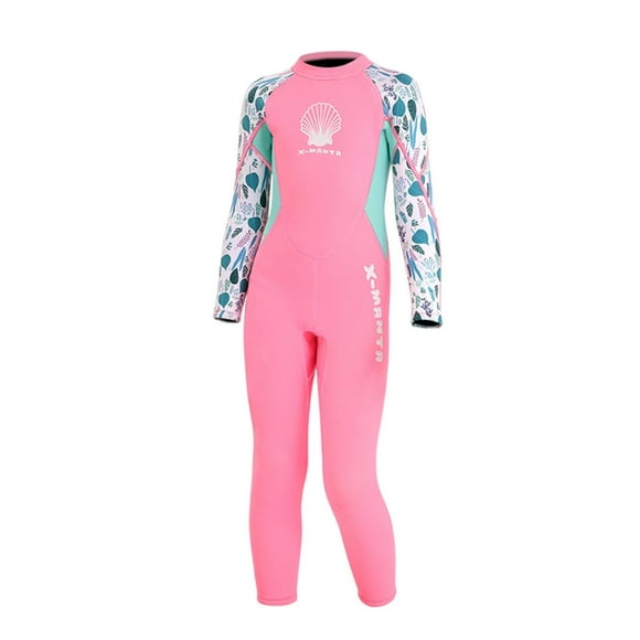 Traje de buceo de neopreno de manga larga Cola Rosa XXL Juego de buceo para niños de una pieza