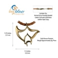thumbnail image 5 of Manta Ray Ocean Theme Sea Life Solid Bronze Pendant Necklace, 5 of 10