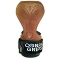 thumbnail image 4 of Grip Power Pads Padded Men and Women Leather Brown Weight Lifting Gloves, 4 of 5