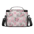 thumbnail image 3 of Lunch Box Pioneer Flower Floral Print Pattern Insulated Lunch Bag for Women Men,Medium Leakproof Lunchbox Cooler Bag Adjustable Strap,10 X 6.7 X 8 Inches, 3 of 6
