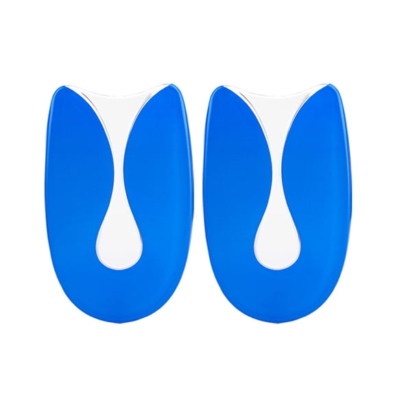 1 Pair U-Shape Silicone Gel Heel Spur Cups Relief Cushions Shock Absorbing Shoe Inserts Plantar Heel Pad