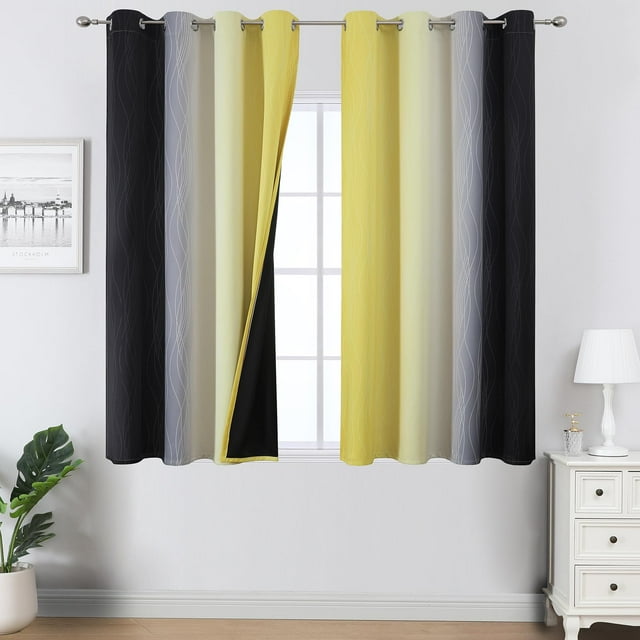 Cortinas Estelar Textiler Ombre Blackout Thermal 132 x 114 cm