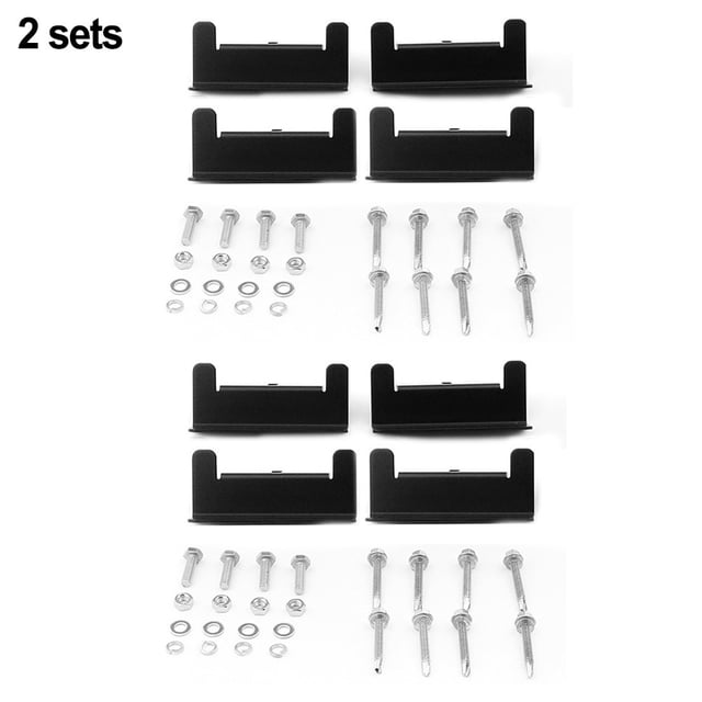 Solar Panel Mounting Bracket Holder Z Brackets With Nuts And Screws Aluminum Alloy For RV Trailer Boat