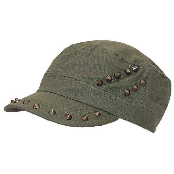 David and Young David & Young Womens Cadet Hat W/Spike Studs On Hat