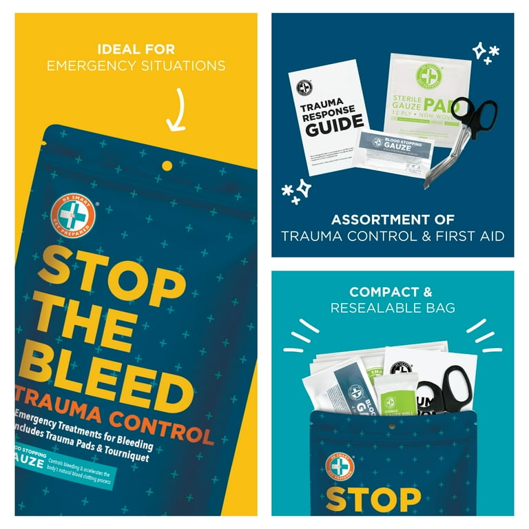 Be Smart Get Prepared Stop The Bleed Trauma Kit, 10 Pieces photo 4