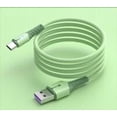 thumbnail image 1 of Silicone Charging Line USB TPE Data Transferring Cable Charging Cord with Light Type-C 2m, 1 of 1