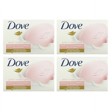 Dove, Beauty Bar Soap with Deep Moisture, Pink, 4 Bars, 3.75 oz