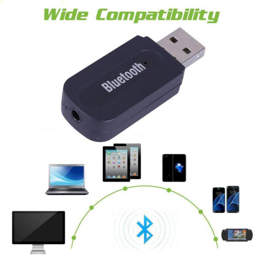 Portable 3.5mm Car A2DP Wireless Bluetooth AUX Audio Music Receiver Adapter 
