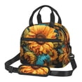 thumbnail image 1 of Easygdp Deep Yellow Colorful Sunflower Caja de Almuerzo para Mujeres y Hombres, Bolsa de Almuerzo Insulada, Bolsas Reutilizables Impermeables para Viajes, Trabajo y Picnics, 1 of 7