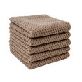 thumbnail image 1 of Hioecau 5Pcs Microfiber Dishcloths Absorbent Textured Reusable Rag Kitchen Cleaning Cloth for Washing Dishes Wiping Glassware, 1 of 8