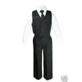 thumbnail image 5 of New Black Kid Teen Formal Wedding Party Prom Boy Suit Tuxedo Tie 5pc Set sz 5-20, 5 of 6