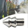 Pressure Washer Drain Sewer Cleaning Jetter Nozzle 7 Jets Male 1/4inch Zeraneb