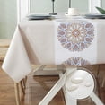 thumbnail image 1 of Fall Sunflower Vinyl Tablecloth Rectangle Plastic PVC Oilcloth Tablecloths Wipeable Table Cloth Cover for Foot Folding Tables Kitchen Dining Room Table Crafting x, 1 of 7