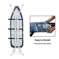 thumbnail image 4 of HELLHERO Soft Ironing Board Cover, Retro Denim Patchwork Style Ironing Board Cover, Non Stick Scorch and Stain Resistant Standard Size 15x54 Inch with Elastic Edges, 4 of 5