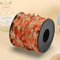 thumbnail image 3 of 33 Feet 2MM Leaf Burlap Ribbon Artificial Leaves Vine String Orange Ribbons with Fall Leaves Rattan Rope Creative Jute Twine Roll for Crafting Hanging Wall Decoration Garland Making diy, 3 of 9