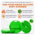 thumbnail image 4 of Scrubber Body Scrubber Scrubber, antimicrobiano, silicona, verde, 4 of 7