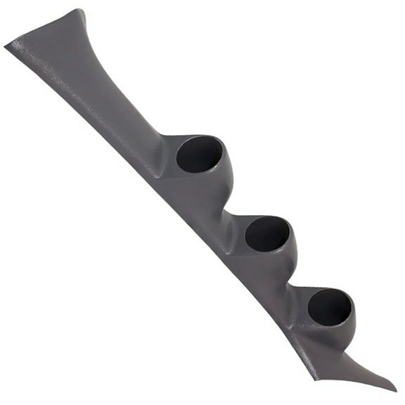 GlowShift | Factory Color Matched Dark Gray Triple Pillar Gauge Pod for 1995-1999 2nd Generation Mitsubishi DSM Eclipse
