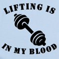 thumbnail image 2 of CafePress - Lifting Is In My Blood Body Suit - Long Sleeve Cotton Baby Bodysuit, 2 of 4