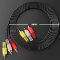 thumbnail image 2 of Cable RCA Eanetf para audio y vídeo, 3RCA, chapado en oro de 24 quilates, 1,5 m, 2 of 7