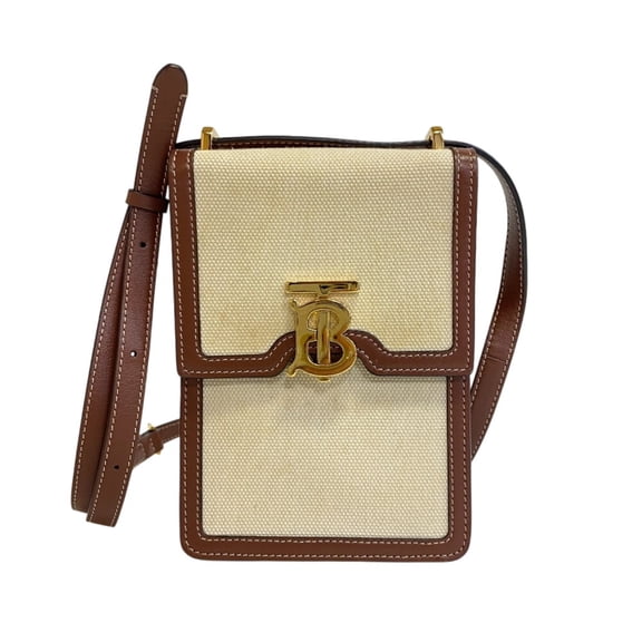 Pre-Owned Tory Burch Robin Bag Shoulder Brown Women's