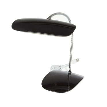 Lavish Home 18-inch Modern Touch-Activated LED Desk Lamp with USB Power Cord (Black)