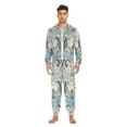 thumbnail image 3 of FORMRS Onesies Pajama for Adults Unisex Hoodie Winter Jumpsuit One Piece Sleepwear, Sizes S-2XL, Vibrant Abstract Design, 3 of 7