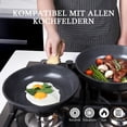 thumbnail image 2 of Ceramic Non Stick Frying Pan 30cm Pan Induction & Dishwasher With Cool Handle (Grey 30cm), 2 of 7