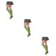thumbnail image 5 of Sonducket 1 par de calcetines a rayas hasta la rodilla de arcoíris, medias cómodas, medias de manguera para disfraz de fiesta, rayas verdes y amarillas Type1 NO1 Sonducket CBP288762, 5 of 6
