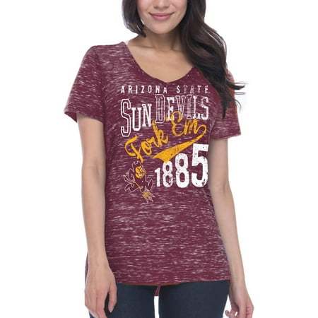Arizona State Sun Devils Grilling - NCAA Arizona State Sun Devils Women's Junior Fit Short Sleeve V Neck T-shirt