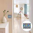 thumbnail image 7 of Yayeee Toggle Light Switch Wall Plate 2-Gang 4.56"x4.48" Decorative Outlet Cover, Colorful Geometric Pattern, 7 of 7