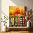 thumbnail image 6 of European Autumn Town Landscape Canvas Print Studio Bar Home Wall Decor, 6 of 8