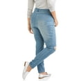 thumbnail image 2 of A3 Denim Women's Plus Destructed Skinny Jeans, Sizes 16-26, 2 of 2