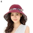 thumbnail image 2 of Cheers Chapeau de Soleil à Grand Bord pour Femmes, Été, Plage, Voyage, Nœud, Réversible, Pliable, 2 of 6