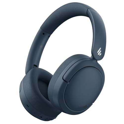 Edifier V80 Auriculares híbridos con cancelación activa de ruido, verdaderos auriculares inalámbricos Bluetooth con tiempo de reproducción de 45 horas de audio de alta resolución, carga rápida, conexi