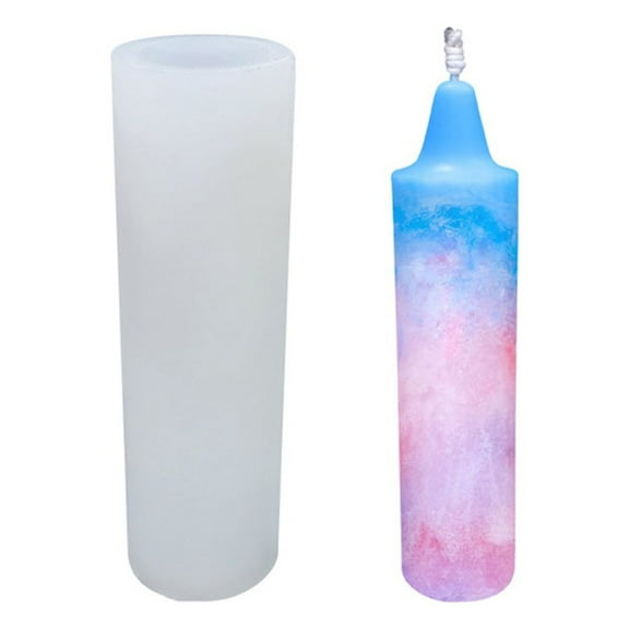 3D Cylinder Silicone Soap Mold Candle Making Mould Fondant Candy Cake Chocolate