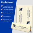 thumbnail image 2 of Embossed Tent Cards with Sure Feed, Laser/InkJet, Ivory,, 2 of 8