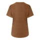 thumbnail image 4 of Mujeres Fahion Cuello redondo Mangas caídas Hombro Camiseta Estampado de calavera Blusa Túnica Tops Fridja  zx1974, 4 of 7