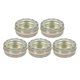 thumbnail image 1 of Tarros de estaño de aluminio, 5 paquetes de de Metal para muestras cosméticas recipiente vacío con ventana para, 1 of 7