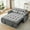 Gray01, variant on 3 in 1 Convertible Sleeper Sofa Bed,55" Modern Velvet Sofa Couch Bed with 2 Lumbar Pillows and Adjsutable Backrest,2 Seater Loveseats Sofa for Apartment Office Living Room,Beige
