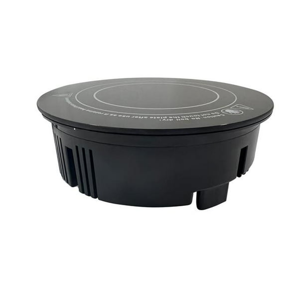 Rosseto SMM061 7.75 in. 120V 60Hz 600W Round Induction Heater with Closing Lid, Black