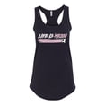 thumbnail image 2 of Wild Bobby Life Is Miami Soccer GOAT Sports Women Racerback Tank Top, Black, Medium, 2 of 5