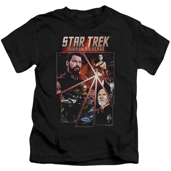 Star Trek Panels Youth 18/1 T-Shirt Black