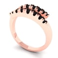 thumbnail image 2 of 0.44 ct Brilliant Round Cut Natural Onyx 14k Rose Gold Band SZ 4.25, 2 of 6